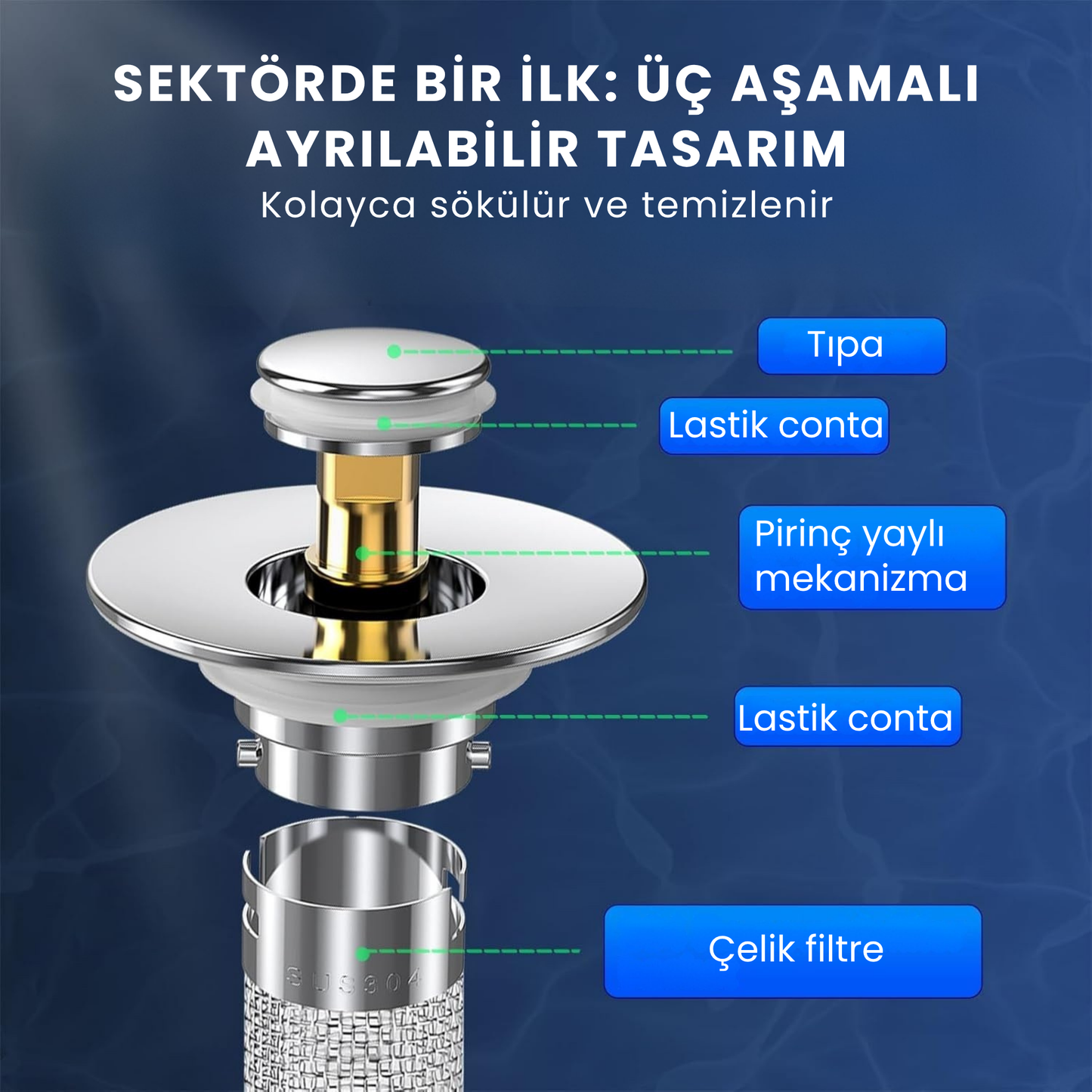 Livozy Lavabo Tıpası