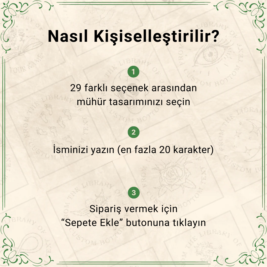 Kişiye Özel Kabartma Mührü
